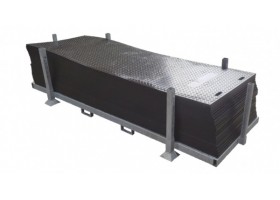 Kunststof rijplaten 1.00x3.00M per 25 stuks incl. bok nieuw