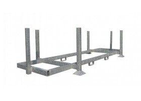 Stapelbok tbv 25 tot 30 stuks kunststof rijplaten