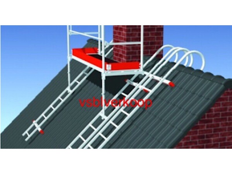 Layher gebruikte schoorsteensteiger dubbelzijdig