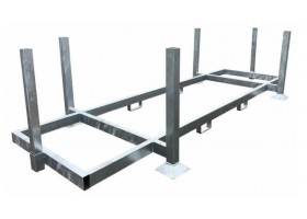 Bokken voor kunststof rijplaten 1.00x3.00M stapelbok