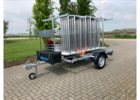 Nieuwe Euroscaffold steigertranpsorter icm 1.35x2.50M 10.2M