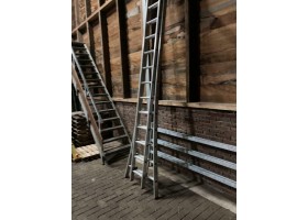 Gebruikte Little Jumbo aluminium ladder 2x16M