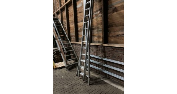 Gebruikte Little Jumbo aluminium ladder 2x16M