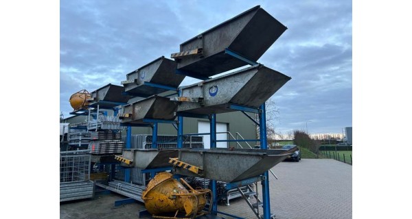 Stalen gegalvaniseerde hijsbak Cranecontainer 1000liter
