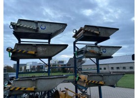 Stalen gegalvaniseerde hijsbak Cranecontainer 1000liter