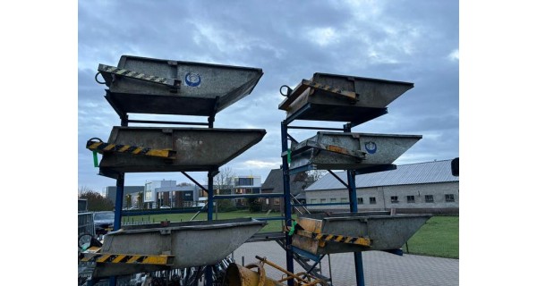 Stalen gegalvaniseerde hijsbak Cranecontainer 1000liter