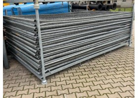 Gebruikte bouwhekken naverzinkt 2.00x3.50m