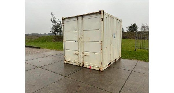 Zeecontainer / opslagcontainer 10FT wit gebruikt