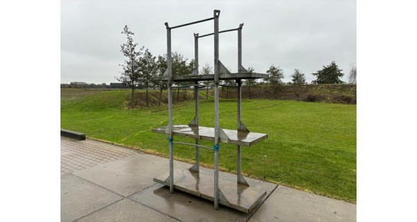 Stalen Stapelbokken Gegalvaniseerd - Set van 3