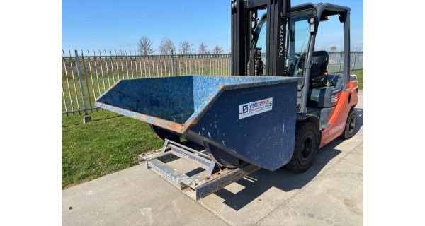 Kiepkantelbak tbv heftruck, shovel of Manitou