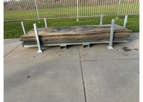 Stalen gegalvaniseerde rijplaatbokken / rijplatenbokken