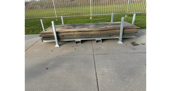 Stalen gegalvaniseerde rijplaatbokken / rijplatenbokken