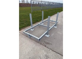 Stalen gegalvaniseerd kunststof rijplaatbokken